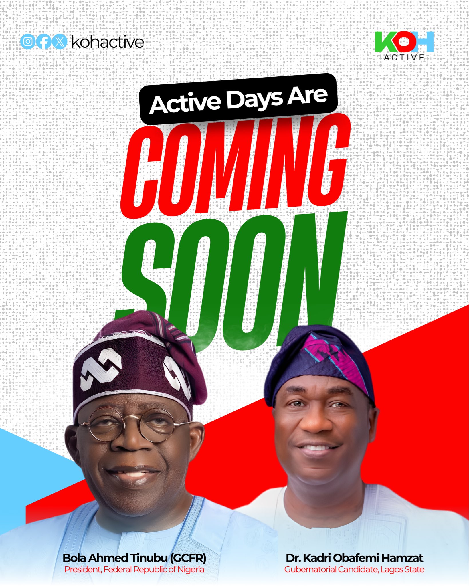 Active Days Are Coming Soon — Dr. Kadri Obafemi Hamzat with President Bola Ahmed Tinubu