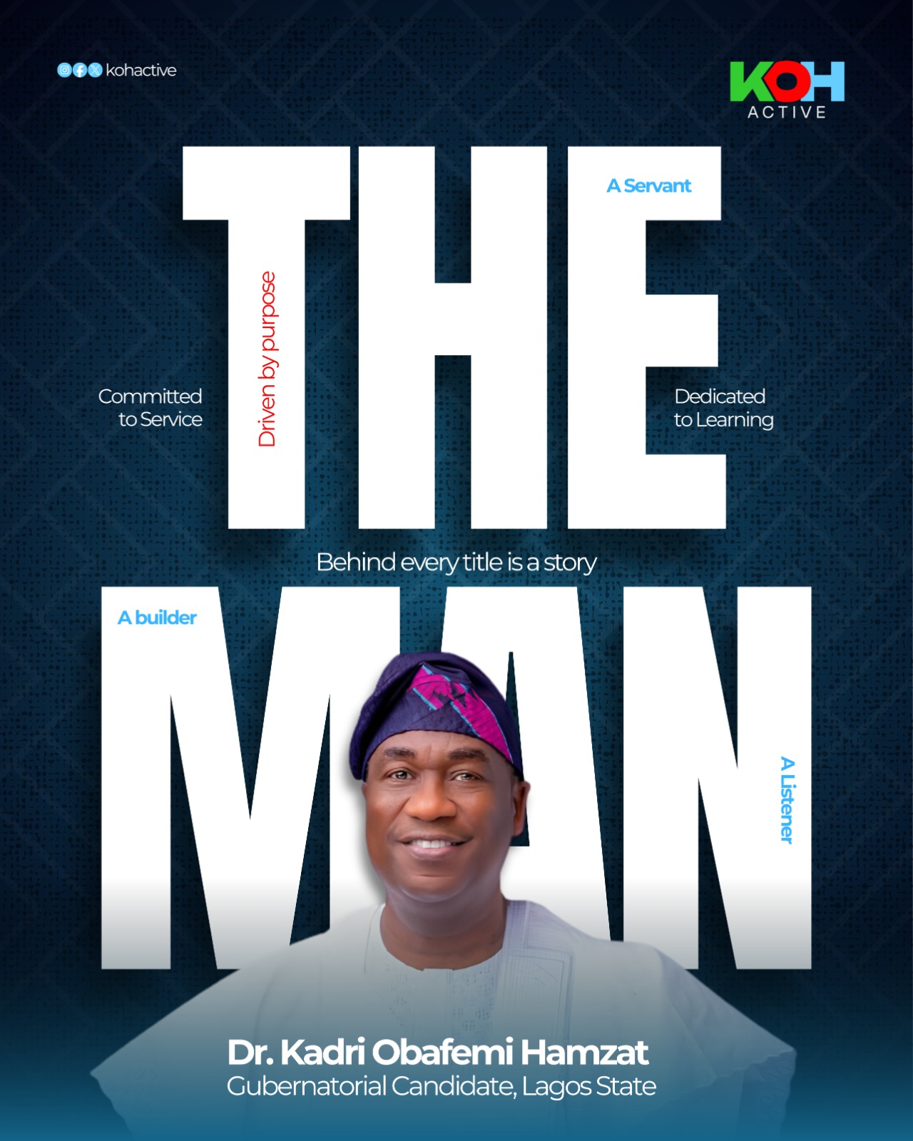 The Man — Dr. Kadri Obafemi Hamzat